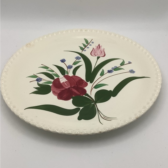 Southern Potteries Blue Ridge Hand Painted 12” Round Platter - Picture 2 of 14